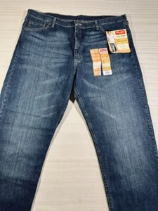 Pantalones de mezclilla Wrangler para hombre 42x32 Five Star calce relajado azul 4 vías flexible #231 - Imagen 1 de 7
