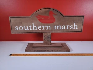 SOUTHERN MARSH Wooden Store Display Sign Red Duck, Clothing Used Fixture [CB22] - Picture 1 of 10