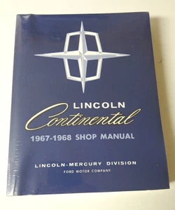 New 1967 + 1968 Lincoln Continental Maintenance Shop Manual - Picture 1 of 2