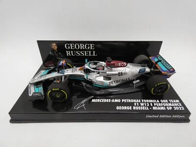 Mercedes AMG Petronas W13 E George Russell #63 Miami Gp 2022 MINICHAMPS 1/43 F1 - Immagine 1 di 3