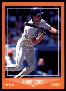 1988 SCORE GLOSSY HENRY COTTO SEATTLE MARINERS #48T - Picture 1 of 2