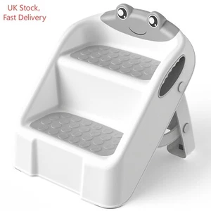 Toddler Step Stool Foldable Step Stool Non-Slip Toilet Stool for Potty Training - Picture 1 of 8