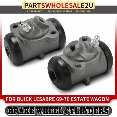 2x Front Side Drum Brake Wheel Cylinder for Buick LeSabre 69-70 Electra Riviera - Image 1 of 4