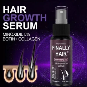 Hair Regrowth Spray 5% Minoxidil plus Biotin and Collagen To Help Grow Back Hair - Picture 1 of 2