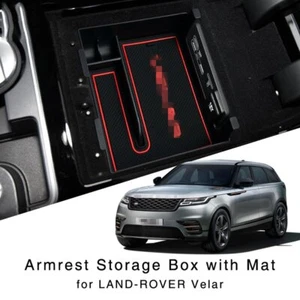 For Land Rover Velar 2017-2019 Armrest Storage Box Center Console Organizer Tray - Picture 1 of 11