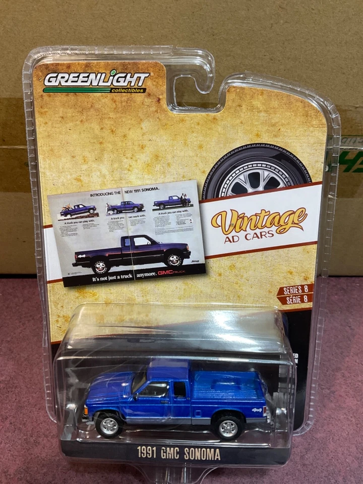 Coches publicitarios vintage Greenlight.   GMC Sonoma 1991 camioneta Foto 1 de 1