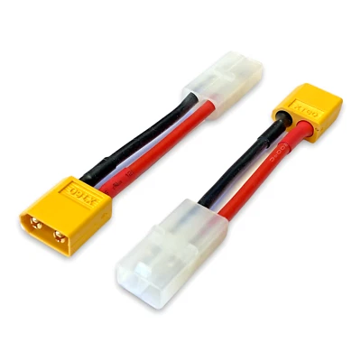 XT60 Buchse Male auf kompatibel zu Tamiya Buchse Male Adapter Lipo Akku Stecker - Bild 1 von 4