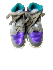 Jordan 1 Phat GS Wolf Grey Ultraviolet New Green 364781-016 Size 4.5Y - Picture 1 of 8