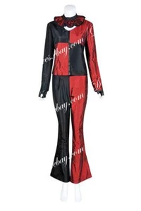 Costume Batman Cosplay Harley Quinn Halloween Adulto Adulti Set Completo  - Foto 1 di 10