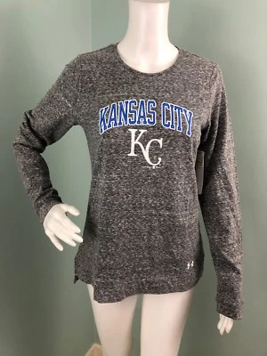 NWT Women's Under Armour Kansas City Royals MLB Baseball L/S Shirt Sz Small - Image 1 of 4