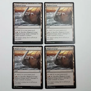 MTG Blighted Gorge x 4 Battle for Zendikar Uncommon UC Non Basic Land - Picture 1 of 1