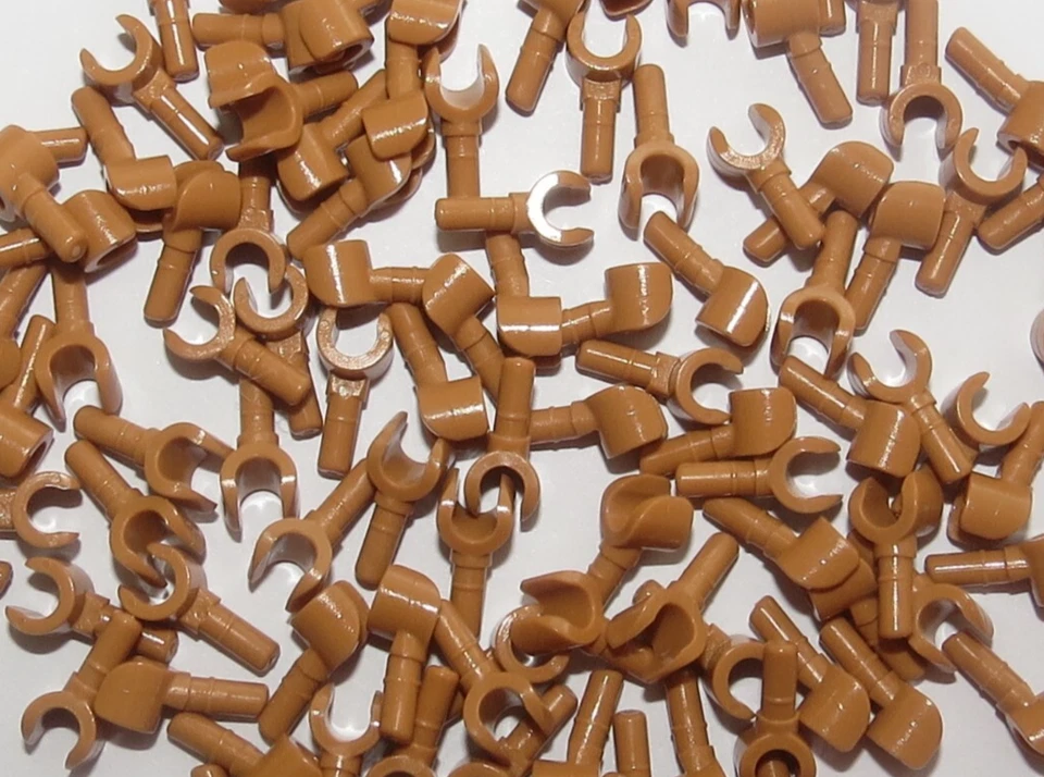 Lego 10 hellbraune mittlere Nougat Hände Hand für Minifigur 5 Paar Star Wars