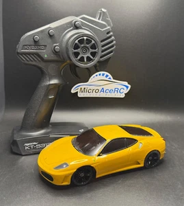 Used MR03 FHSS chassis Ferrari F430 with aluminum upgrades Mini-Z - Picture 1 of 10