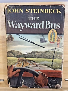 "The Wayward Bus" by John Steinbeck First Edition First Print 1947 Viking HCDJ - Imagen 1 de 23