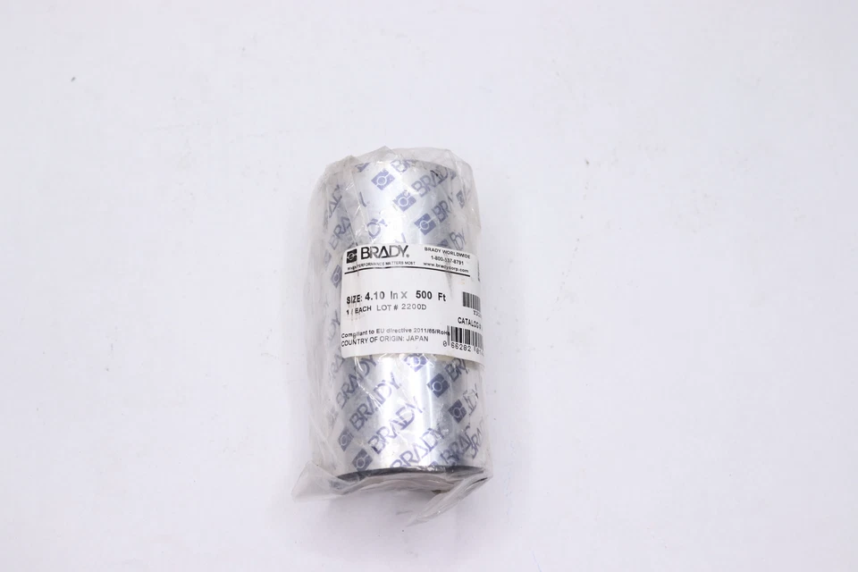 Cinta de cera/resina Brady negra 1" núcleo 4,33" x 500' Y31881 Foto 1 de 4