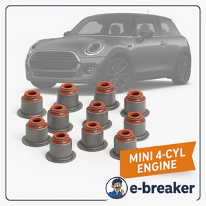 MINI Cooper D Valve Stem Seal Kit 11347807347 – N47 B47 16 Seals Stop Blue Smoke - Picture 1 of 20