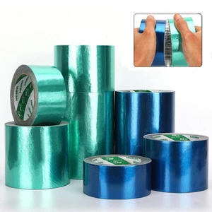 Green / Blue Waterproof Camping Tape Repair Truck Tarpaulin Tent Canopy Canvas - Picture 1 of 6