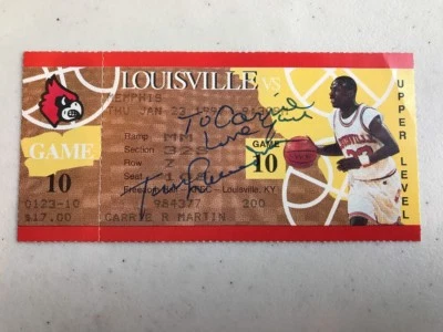 Tommy Lasorda Autographed Signed LOUISVILLE CARDINALS TICKET JSA COA - Image 1 of 2