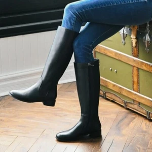 Aqua Diva Montreal Knee High Stretch Equestrian Waterproof Boots Womens 8.5 - Picture 1 of 9
