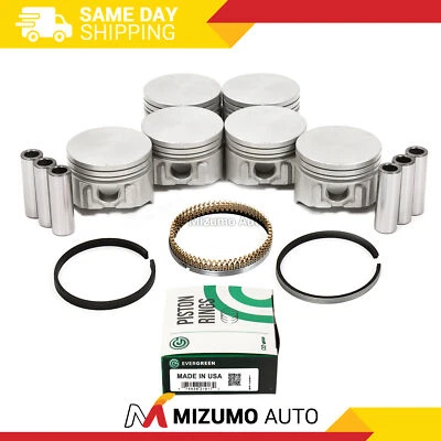 Pistons w/ Rings fit 91-02 Ford Ranger Taurus Mazda Mercury 3.0L VULCAN - Image 1 of 4