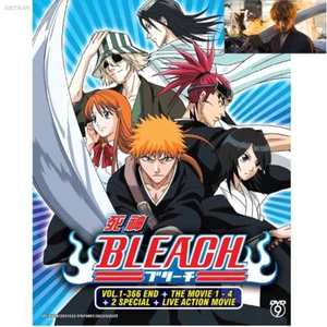 BLEACH + LIVE ACTION MOVIE - ANIME TV DVD (1-366 EPS+4 MOVIES+2 SPECIAL) ENG SU - Imagen 1 de 6