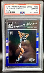 DEJOUNTE MURRAY 16-17 OPTIC BLUE PRIZM PARALLEL ROOKIE PELICANS RC 11/49 PSA 10 - Picture 1 of 4