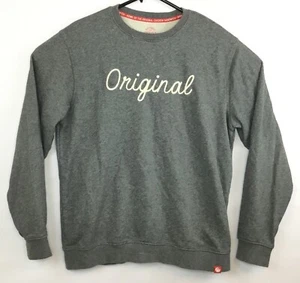 Chick Fil A Sweatshirt Large Gray Original Chicken Chainstitch Pullover Crewneck - Picture 1 of 5
