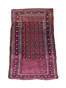 Antique Karabakh Hand Knotted Little Paisley Design Rug - Picture 1 of 12