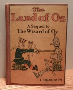 July 1904 Vintage copy of "The Land of OZ" by Baum color plates Hardcover book - Imagen 1 de 12