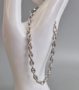 Inusual pulsera de plata de ley 925 unisex 8 pulgadas de largo con peso 10g - Imagen 1 de 3