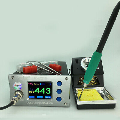 110V OLED Screen Sleep Constant Emperature Soldering Station C210 Heating Core • 107.89£