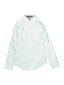 IZOD Boys Green Long Sleeve Button-Down Shirt 10 - Picture 1 of 2
