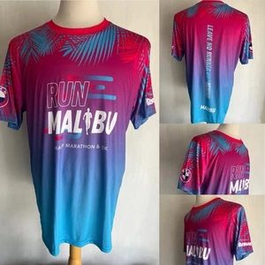 RUN MALIBU (2024) Official California Half Marathon RUNNER T-Shirt Size Large - Picture 1 of 6