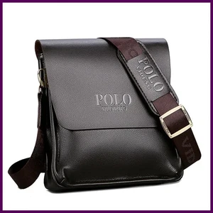 Bolso de Hombro Polo Informal de Negocios Paul Vertical Bolso de Cuero para Hombre Oficial - Imagen 1 de 26