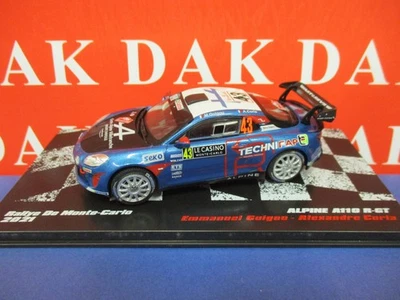 Die cast 1/43 Modellino Auto Alpine A110 R-GT Rally Monte Carlo 2021 E. Guigou - Immagine 1 di 4