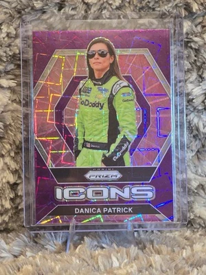 Danica Patrick 2022 Panini Prizm Racing #86 Purple Velocity /199 - Image 1 of 3