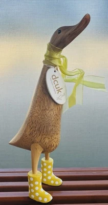 DCUK The Duck Company - Patito Welly Natural - Botas Amarillas Manchadas - Grandes Foto 1 de 4