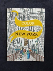 NEW Color New York 20 NYC Views To Color By Hand Emma Kelly Coloring Book City - Picture 1 of 22