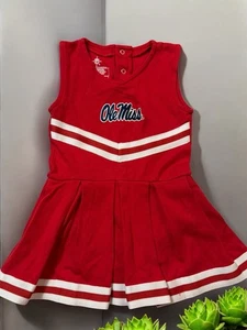 Cheerleader Ole Miss Rebels Mädchen Kleinkind Größe 24 Monate - Baumwolle - Top! - Bild 1 von 5