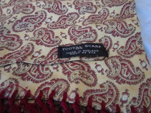 Vintage original tootal paisley pattern scarf mod scotter 60s/70s - Picture 1 of 4