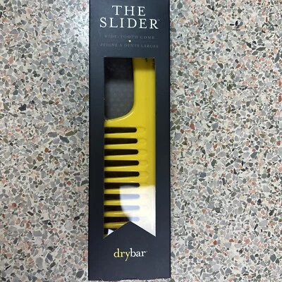 Drybar The Slider Wide Tooth Comb Yellow In-shower Detangle All Hair Types Foto 1 de 4