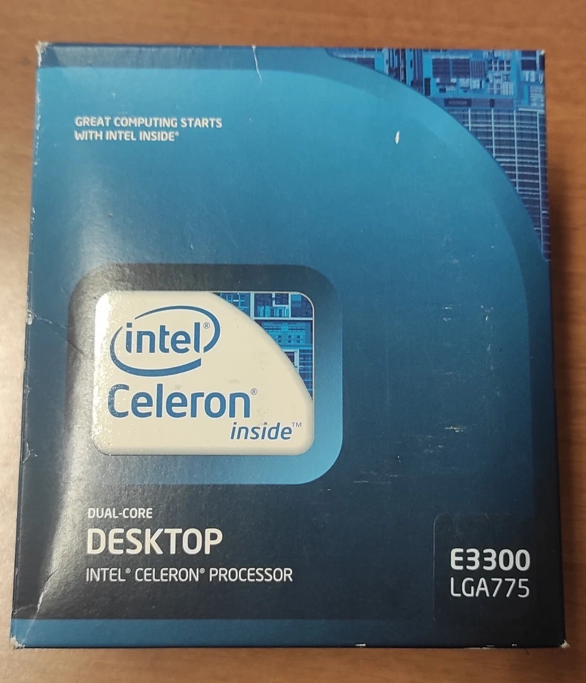 Intel BX80571E3300 - 2.50Ghz 800Mhz 1MB LGA775 Intel Celeron E3300 Dual Core CPU - Immagine 1 di 3