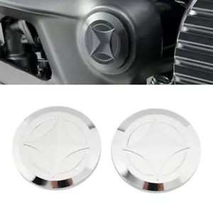 Frame Hole Plug Cap Cover Chrome For Honda GB350 NC59 CB350 2021-2022 Aluminum - Picture 1 of 8