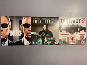 'Men in Black' , 'Total recall', and 'District 9' DVD set- Cardboard cover slips - Picture 1 of 13