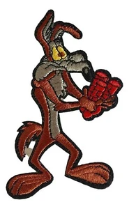Looney Tunes Wile E. Coyote with Dynamite Embroidered Patch - Picture 1 of 1