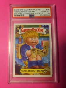 Garbage Pail Kids American As Apple Pie 2016 Tumultuous Trump PSA 10  - Imagen 1 de 2