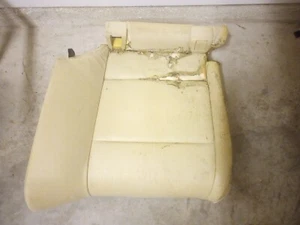 BMW 328i E93 Rear Seat Lower Cushion Passenger Side Leatherette Beige 07-13 OEM - Picture 1 of 9