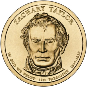 Moneda presidencial de $1 de Zachary Taylor - Imagen 1 de 4