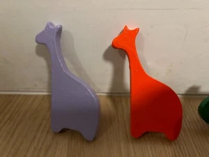 Multi-colored safari animal nursery wall hooks - Picture 1 of 9