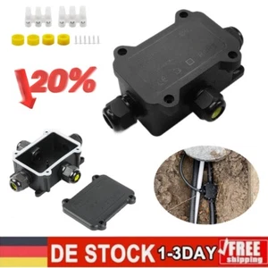 Abzweigdose 2/3/4 Wege IP68 Wasserdicht Verbindungsdose Klemmdose Garten NEU - Bild 1 von 17